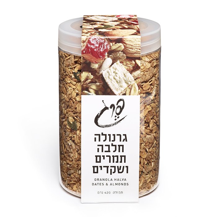 גרנולה חלווה תמרים ושקדים