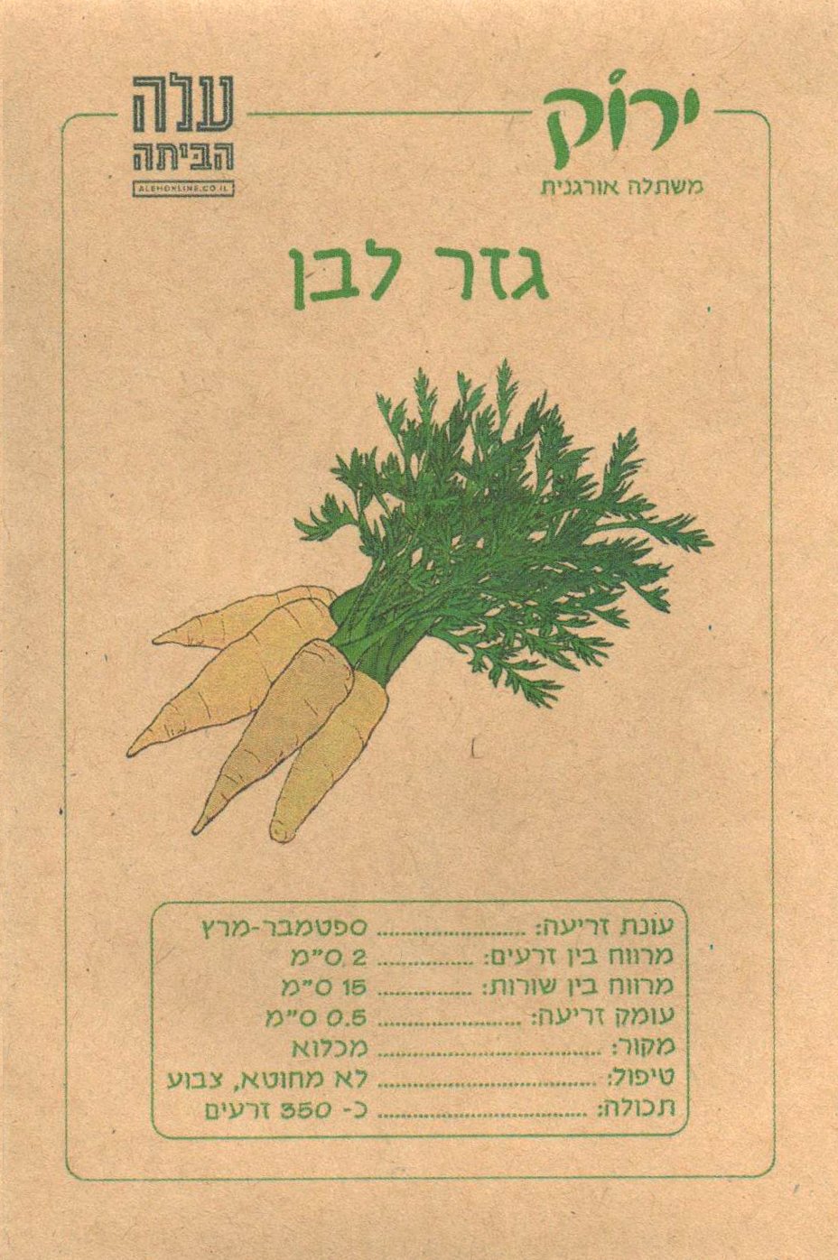 זרעי גזר לבן